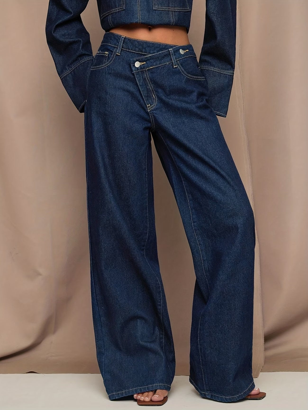 Women's Asymmetrical Wide-Leg Pants