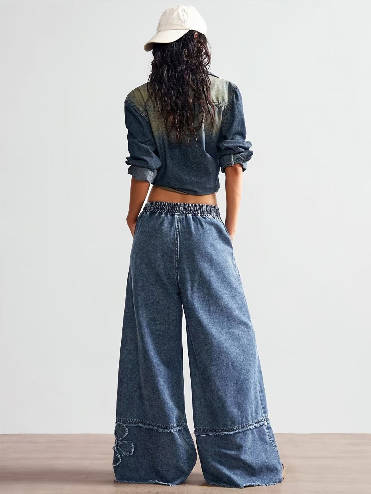 Women's Floral Wide-Leg Pants